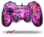 Pink Plaid Graffiti - Decal Style Skin fits Logitech F310 Gamepad Controller (CONTROLLER SOLD SEPARATELY)