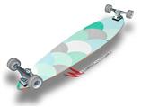 Brushed Circles Seafoam - Decal Style Vinyl Wrap Skin fits Longboard Skateboards up to 10"x42" (LONGBOARD NOT INCLUDED)