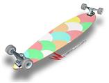 Brushed Cirlces Multi Light - Decal Style Vinyl Wrap Skin fits Longboard Skateboards up to 10"x42" (LONGBOARD NOT INCLUDED)