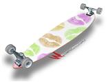 Rainbow Lips White - Decal Style Vinyl Wrap Skin fits Longboard Skateboards up to 10"x42" (LONGBOARD NOT INCLUDED)
