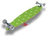 Hearts Green On White - Decal Style Vinyl Wrap Skin fits Longboard Skateboards up to 10"x42" (LONGBOARD NOT INCLUDED)