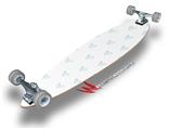 Hearts Light Blue - Decal Style Vinyl Wrap Skin fits Longboard Skateboards up to 10"x42" (LONGBOARD NOT INCLUDED)