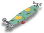 Lemon Leaves Teal - Decal Style Vinyl Wrap Skin fits Longboard Skateboards up to 10"x42" (LONGBOARD NOT INCLUDED)