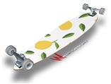 Lemon Leaves White - Decal Style Vinyl Wrap Skin fits Longboard Skateboards up to 10"x42" (LONGBOARD NOT INCLUDED)