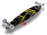 Baja 0004 Yellow - Decal Style Vinyl Wrap Skin fits Longboard Skateboards up to 10"x42" (LONGBOARD NOT INCLUDED)