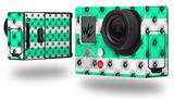 Kearas Daisies Stripe Sea Foam - Decal Style Skin fits GoPro Hero 3+ Camera (GOPRO NOT INCLUDED)