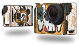 Cartoon Skull Orange - Decal Style Skin fits GoPro Hero 3+ Camera (GOPRO NOT INCLUDED)