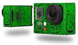 Folder Doodles Green - Decal Style Skin fits GoPro Hero 3+ Camera (GOPRO NOT INCLUDED)