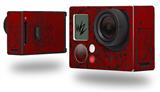 Folder Doodles Red Dark - Decal Style Skin fits GoPro Hero 3+ Camera (GOPRO NOT INCLUDED)