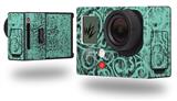 Folder Doodles Seafoam Green - Decal Style Skin fits GoPro Hero 3+ Camera (GOPRO NOT INCLUDED)