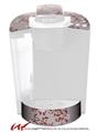 Decal Style Vinyl Skin compatible with Keurig K40 Elite Coffee Makers Victorian Design Red (KEURIG NOT INCLUDED)