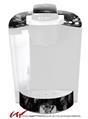 Decal Style Vinyl Skin compatible with Keurig K40 Elite Coffee Makers Skulls Confetti White (KEURIG NOT INCLUDED)