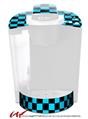 Decal Style Vinyl Skin compatible with Keurig K40 Elite Coffee Makers Checkers Blue (KEURIG NOT INCLUDED)