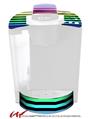 Decal Style Vinyl Skin compatible with Keurig K40 Elite Coffee Makers Stripes Rainbow (KEURIG NOT INCLUDED)