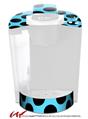 Decal Style Vinyl Skin compatible with Keurig K40 Elite Coffee Makers Kearas Polka Dots Black And Blue (KEURIG NOT INCLUDED)