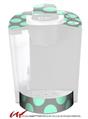 Decal Style Vinyl Skin compatible with Keurig K40 Elite Coffee Makers Kearas Polka Dots Mint And Gray (KEURIG NOT INCLUDED)