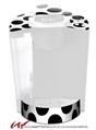 Decal Style Vinyl Skin compatible with Keurig K40 Elite Coffee Makers Kearas Polka Dots White And Black (KEURIG NOT INCLUDED)