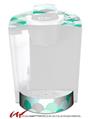 Decal Style Vinyl Skin compatible with Keurig K40 Elite Coffee Makers Brushed Circles Seafoam (KEURIG NOT INCLUDED)