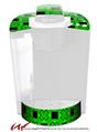 Decal Style Vinyl Skin compatible with Keurig K40 Elite Coffee Makers Criss Cross Green (KEURIG NOT INCLUDED)