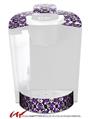 Decal Style Vinyl Skin compatible with Keurig K40 Elite Coffee Makers Splatter Girly Skull Purple (KEURIG NOT INCLUDED)