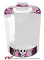 Decal Style Vinyl Skin compatible with Keurig K40 Elite Coffee Makers Princess Skull Heart Pink (KEURIG NOT INCLUDED)