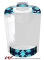 Decal Style Vinyl Skin compatible with Keurig K40 Elite Coffee Makers Abstract Floral Blue (KEURIG NOT INCLUDED)