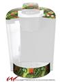 Decal Style Vinyl Skin compatible with Keurig K40 Elite Coffee Makers Famingos and Flowers Sage Green (KEURIG NOT INCLUDED)