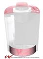 Decal Style Vinyl Skin compatible with Keurig K40 Elite Coffee Makers Palms 01 Pink On Pink (KEURIG NOT INCLUDED)