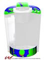 Decal Style Vinyl Skin compatible with Keurig K40 Elite Coffee Makers Drip Blue Green Red (KEURIG NOT INCLUDED)