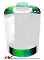 Decal Style Vinyl Skin compatible with Keurig K40 Elite Coffee Makers Bent Light Greenish (KEURIG NOT INCLUDED)