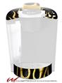 Decal Style Vinyl Skin compatible with Keurig K40 Elite Coffee Makers Metal Flames Yellow (KEURIG NOT INCLUDED)
