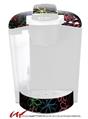 Decal Style Vinyl Skin compatible with Keurig K40 Elite Coffee Makers Kearas Flowers on Black (KEURIG NOT INCLUDED)