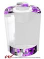 Decal Style Vinyl Skin compatible with Keurig K40 Elite Coffee Makers Purple Checker Skull Splatter (KEURIG NOT INCLUDED)