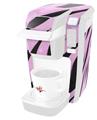 Decal Style Vinyl Skin compatible with Keurig K10 / K15 Mini Plus Coffee Makers Zebra Skin Pink (KEURIG NOT INCLUDED)