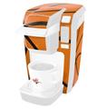 Decal Style Vinyl Skin compatible with Keurig K10 / K15 Mini Plus Coffee Makers Basketball (KEURIG NOT INCLUDED)