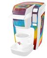 Decal Style Vinyl Skin compatible with Keurig K10 / K15 Mini Plus Coffee Makers Tie Dye Swirl 108 (KEURIG NOT INCLUDED)