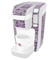 Decal Style Vinyl Skin compatible with Keurig K10 / K15 Mini Plus Coffee Makers Victorian Design Purple (KEURIG NOT INCLUDED)