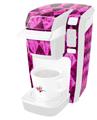 Decal Style Vinyl Skin compatible with Keurig K10 / K15 Mini Plus Coffee Makers Pink Diamond (KEURIG NOT INCLUDED)