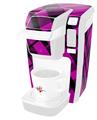 Decal Style Vinyl Skin compatible with Keurig K10 / K15 Mini Plus Coffee Makers Pink Plaid (KEURIG NOT INCLUDED)