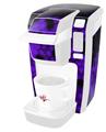 Decal Style Vinyl Skin compatible with Keurig K10 / K15 Mini Plus Coffee Makers HEX Purple (KEURIG NOT INCLUDED)