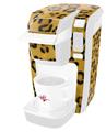 Decal Style Vinyl Skin compatible with Keurig K10 / K15 Mini Plus Coffee Makers Leopard Skin Long (KEURIG NOT INCLUDED)