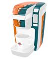 Decal Style Vinyl Skin compatible with Keurig K10 / K15 Mini Plus Coffee Makers Ripped Colors Orange Seafoam Green (KEURIG NOT INCLUDED)