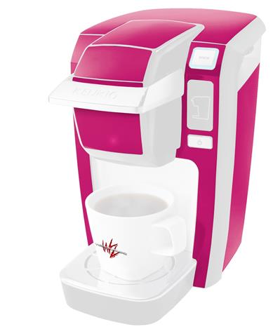 Keurig K10 and K15 Mini Plus Coffee Makers Solids Collection Hot Pink  (Fuchsia)