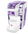 Decal Style Vinyl Skin compatible with Keurig K10 / K15 Mini Plus Coffee Makers Scene Kid Sketches Purple (KEURIG NOT INCLUDED)