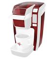 Decal Style Vinyl Skin compatible with Keurig K10 / K15 Mini Plus Coffee Makers VintageID 25 Red (KEURIG NOT INCLUDED)