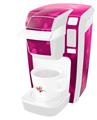 Decal Style Vinyl Skin compatible with Keurig K10 / K15 Mini Plus Coffee Makers Bokeh Butterflies Hot Pink (KEURIG NOT INCLUDED)