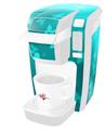 Decal Style Vinyl Skin compatible with Keurig K10 / K15 Mini Plus Coffee Makers Bokeh Butterflies Neon Teal (KEURIG NOT INCLUDED)