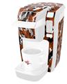 Decal Style Vinyl Skin compatible with Keurig K10 / K15 Mini Plus Coffee Makers WraptorCamo Digital Camo Burnt Orange (KEURIG NOT INCLUDED)