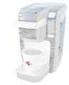 Decal Style Vinyl Skin compatible with Keurig K10 / K15 Mini Plus Coffee Makers Marble Beach (KEURIG NOT INCLUDED)
