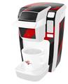 Decal Style Vinyl Skin compatible with Keurig K10 / K15 Mini Plus Coffee Makers Jagged Camo Red (KEURIG NOT INCLUDED)